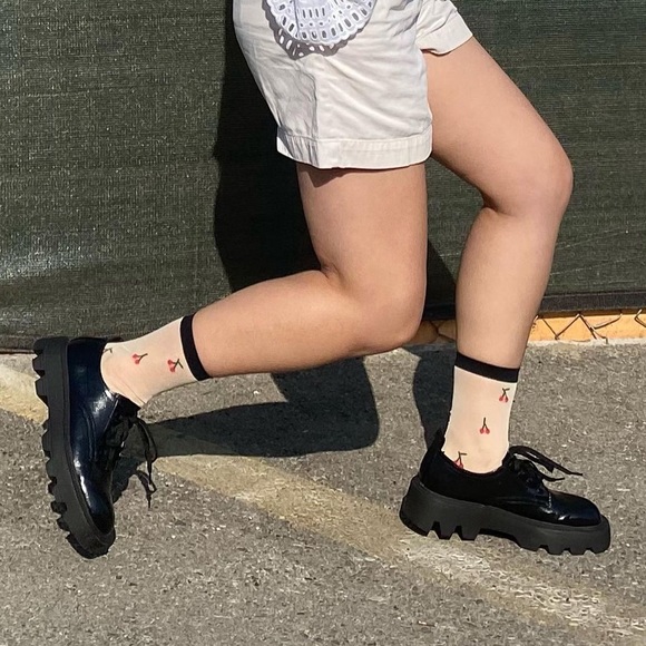 Zara | Shoes | Patent Chunky Lug Sole Oxfords | Poshmark